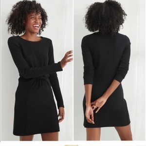 Aerie twist front black dress